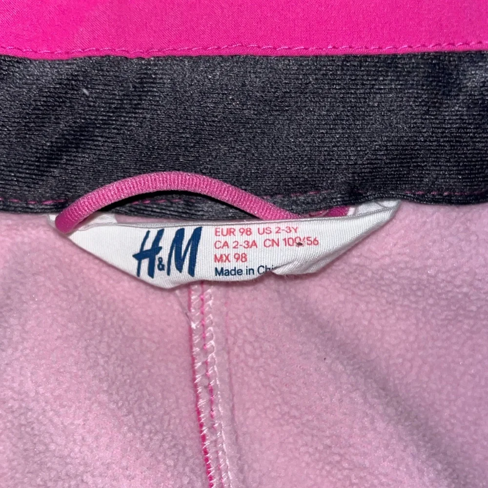 Girls pink waterproof H&M jacket